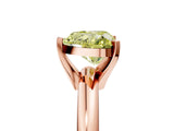 Rose gold Fancy Yellow Heart Cut Diamond Solitaire Engagement Ring with Round Band and Four-Prong Setting_200
