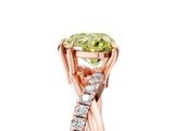 Rose gold Fancy Yellow Heart  Cut Diamond Twist Band Solitaire with Prong Setting_43