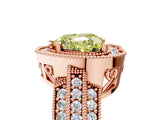 Rose gold Fancy Yellow Heart Cut Halo Diamond Engagement Ring with Pave Split Shank and Four-Prong Setting_17