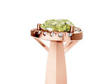 Rose gold Fancy Yellow Heart  Cut Halo Solitaire Engagement Ring with Square Band and Four-Prong Setting_72