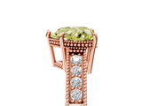 Rose gold Fancy Yellow Heart  Cut Milgrain Channel Set Engagement Ring with Solitaire Prong Setting_53
