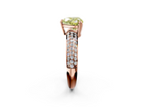 Rose gold Fancy Yellow Heart  Cut Pave Diamond Engagement Ring with Channel Set Band and Four-Prong Setting_22