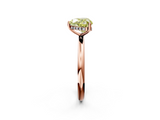 Rose gold Fancy Yellow Heart  Cut Solitaire Engagement Ring with Four-Prong Setting and Classic Band_22