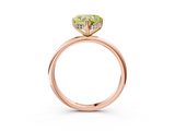 Rose gold Fancy Yellow Heart  Cut Solitaire Engagement Ring with Four-Prong Setting and Classic Band_23