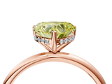 Rose gold Fancy Yellow Heart  Cut Solitaire Engagement Ring with Four-Prong Setting and Classic Band_24