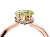Rose gold Fancy Yellow Heart  Cut Solitaire Engagement Ring with Four-Prong Setting on a Classic Band_24