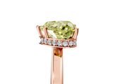 Rose gold Fancy Yellow Heart  Cut Solitaire Engagement Ring with Four-Prong Setting on a Classic Band_25
