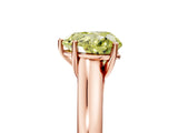 Rose gold Fancy Yellow Heart Cut Solitaire Engagement Ring with Tapered Band and Four-Prong Setting_8