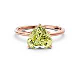 Rose gold Fancy Yellow Heart  Cut Solitaire Engagement Ring with Thin Band and Four-Prong Setting_3