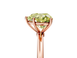Rose gold Fancy Yellow Heart  Cut Solitaire Engagement Ring with Thin Band and Four-Prong Setting_8