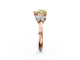 Rose gold Fancy Yellow Heart  Cut Solitaire Floral Diamond Ring with Four-Prong Setting_38