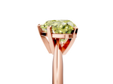 Rose gold Fancy Yellow Heart  Cut Solitaire Ring with Four-Prong Setting on a Classic Band_78