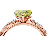 Rose gold Fancy Yellow Heart  Diamond Cluster Prong-Set Solitaire Ring_28