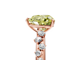 Rose gold Fancy Yellow Heart  Diamond Cluster Prong-Set Solitaire Ring_29