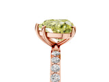 Rose gold Fancy Yellow Heart  Diamond Pavé Band with Six-Prong Setting_32