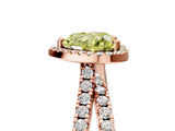 Rose gold Fancy Yellow Heart  Halo Split Shank Diamond Ring with Pavé Setting_31