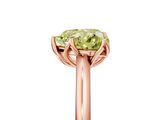 Rose gold Fancy Yellow Heart  Solitaire Cathedral Diamond Ring with Six-Prong Setting_21