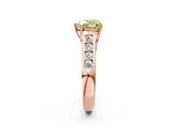 Rose gold Fancy Yellow Heart  Solitaire Channel-Set Diamond Engagement Ring with Four-Prong Setting_34