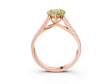 Rose gold Fancy Yellow Heart  Solitaire Channel-Set Diamond Engagement Ring with Four-Prong Setting_35