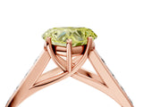 Rose gold Fancy Yellow Heart  Solitaire Channel-Set Diamond Engagement Ring with Four-Prong Setting_36