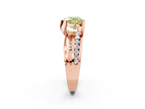 Rose gold Fancy Yellow Heart  Solitaire Channel-Set Split Shank Ring with Tension Prong Setting_5