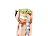 Rose gold Fancy Yellow Heart  Solitaire Channel-Set Split Shank Ring with Tension Prong Setting_8