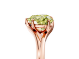 Rose gold Fancy Yellow Heart  Solitaire Diamond Ring with Six-Prong Setting and Tapered Band_22