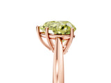 Rose gold Fancy Yellow Heart  Solitaire Diamond Ring with Split Shank and Four-Prong Setting_17