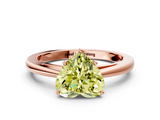 Rose gold Fancy Yellow Heart  Solitaire Diamond Ring with Split Shank and Four-Prong Setting_20
