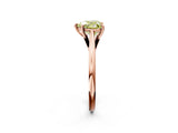 Rose gold Fancy Yellow Heart  Solitaire Engagement Ring with Four-Prong Setting and Classic Band 3