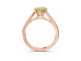Rose gold Fancy Yellow Heart  Solitaire Engagement Ring with Four-Prong Setting and Classic Band 4