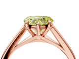 Rose gold Fancy Yellow Heart  Solitaire Engagement Ring with Four-Prong Setting and Classic Band 5