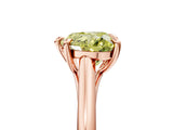 Rose gold Fancy Yellow Heart  Solitaire Engagement Ring with Six-Prong Setting and Classic Band 5