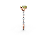 Rose gold Fancy Yellow Heart  Solitaire Marquise Side Stone Prong Setting Ring_46