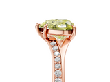 Rose gold Fancy Yellow Heart  Solitaire Pavé Band with Four-Prong Setting_33