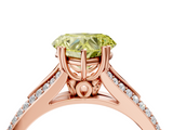 Rose gold Fancy Yellow Heart  Solitaire Pave Split Shank Engagement Ring with Six-Prong Setting_41