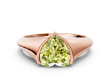 Rose gold Fancy Yellow Heart  Solitaire Tension Set Diamond Ring_20