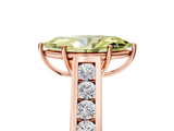 Rose gold Fancy Yellow Marquise  Brilliant Channel-Set Solitaire Ring with Four-Prong Setting_22