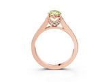 Rose gold Fancy Yellow Marquise  Brilliant Cut Diamond Engagement Ring with Pavé Band and Four-Prong Setting_32