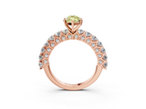 Rose gold Fancy Yellow Marquise  Brilliant Solitaire with Pavé Band and Four-Prong Setting_19