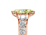 Rose gold Fancy Yellow Marquise Cut Brilliant Diamond Pavé Band with Six-Prong Setting_17
