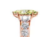 Rose gold Fancy Yellow Marquise Cut Brilliant Diamond Pavé Band with Six-Prong Setting_5