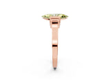 Rose gold Fancy Yellow Marquise Cut Brilliant Solitaire Diamond Ring with Channel Set Band and Bar Prong Setting_14