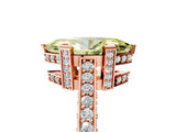 Rose gold Fancy Yellow Marquise Cut Brilliant Split Shank Pave Solitaire Ring with Four-Prong Setting_5