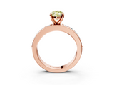 Rose gold Fancy Yellow Marquise  Cut Channel Set Diamond Engagement Ring with Four-Prong Setting_3