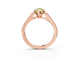 Rose gold Fancy Yellow Marquise  Cut Channel Set Solitaire Engagement Ring with Four-Prong Setting_3