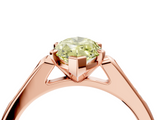 Rose gold Fancy Yellow Marquise  Cut Channel Set Solitaire Engagement Ring with Four-Prong Setting_4