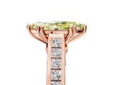Rose gold Fancy Yellow Marquise  Cut Channel Set Solitaire Engagement Ring with Prong Setting_5