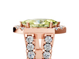 Rose gold Fancy Yellow Marquise Cut Cut Halo Split Shank Prong Set Ring_5