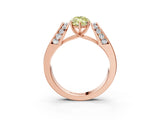 Rose gold Fancy Yellow Marquise Cut Diamond Channel Set Solitaire Ring with Four-Prong Setting_39